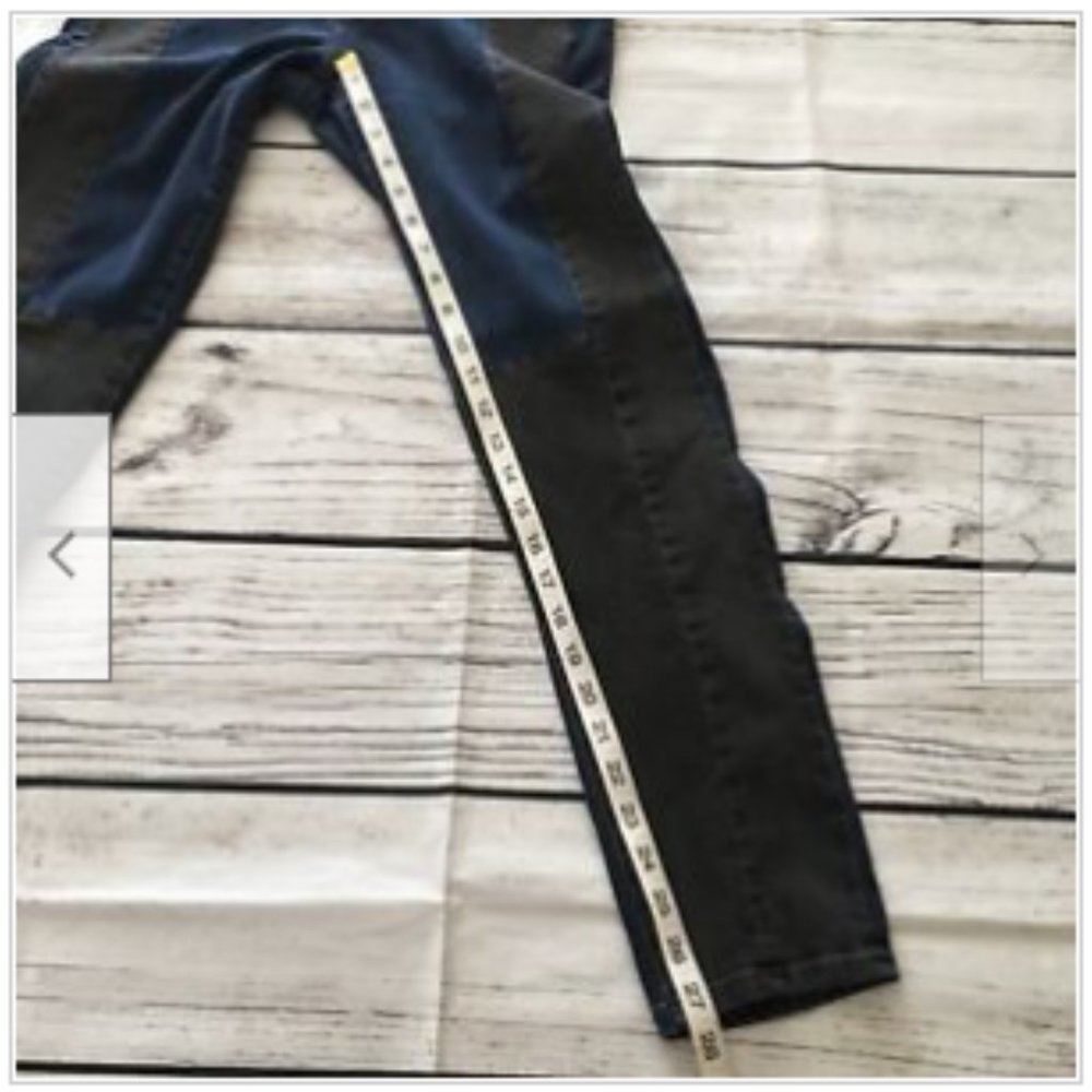J. CREW Mid Rise Toothpick Skinny Jeans Pants Blocked Indigo - Picture 8 of 8
